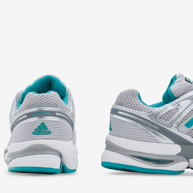 Sporty & Rich x Women's Adistar Control 5 Grey Two | Pure Teal | Silver Metallic Footwear