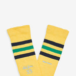 Wales Bonner x Jabbar 3-Stripes Socks Chalk White | Spring Yellow