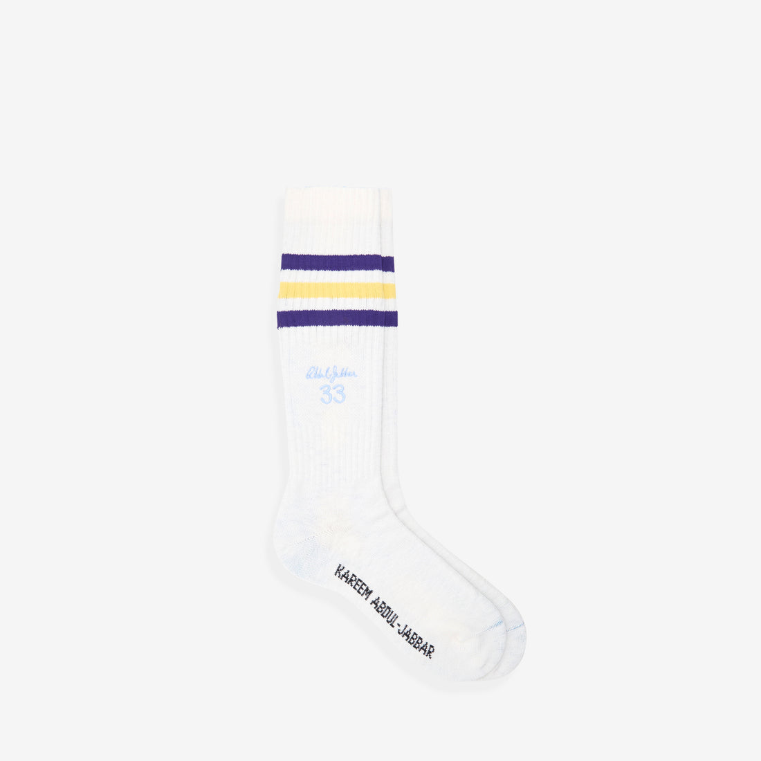 Wales Bonner x Jabbar 3-Stripes Socks Chalk White | Spring Yellow Footwear