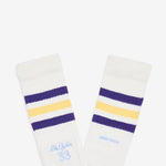 Wales Bonner x Jabbar 3-Stripes Socks Chalk White | Spring Yellow
