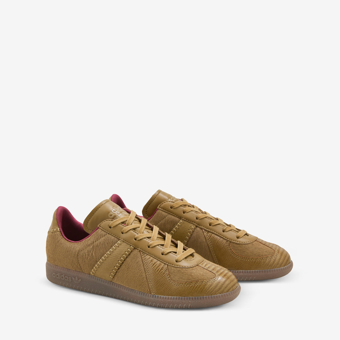 Wales Bonner x BW Army Khaki Pony Noble Maroon | Gold Metallic | Wonder White Footwear