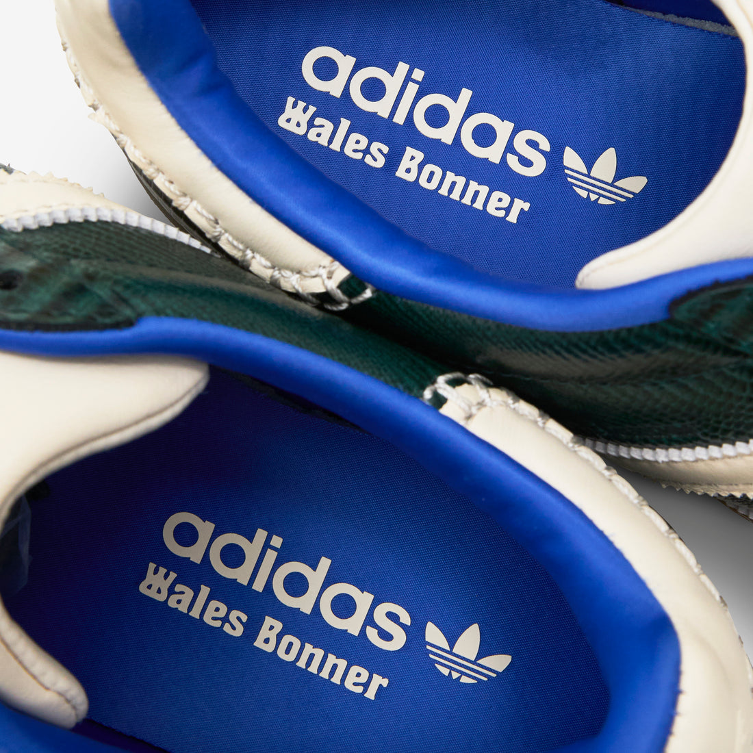 Wales Bonner x Gazelle Suede Croc Crystal Sky | Green Night | Power Blue Footwear