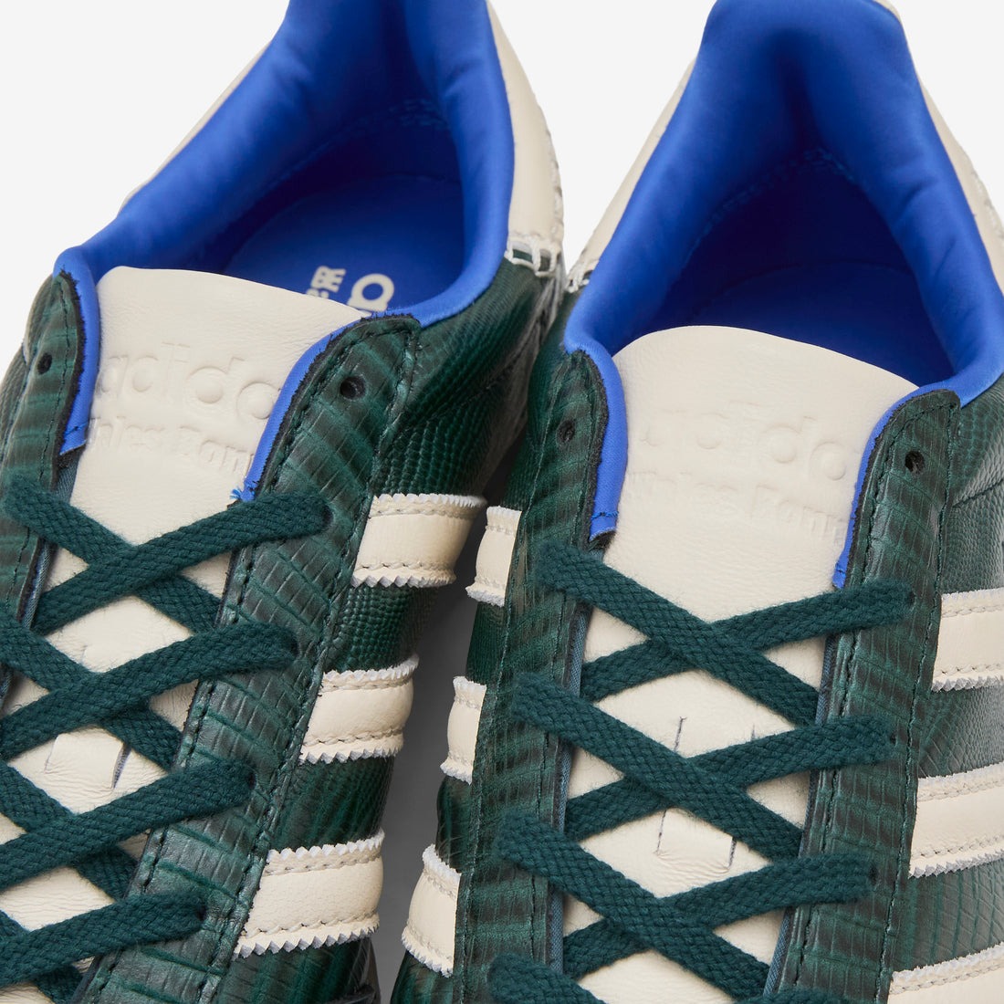 Wales Bonner x Gazelle Suede Croc Crystal Sky | Green Night | Power Blue Footwear