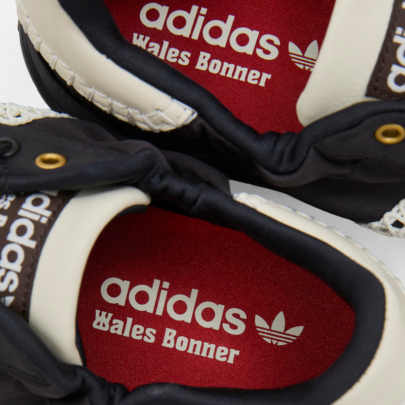 Wales Bonner x Karintha Lo Satin Core Black | Dark Brown | Cream White Footwear