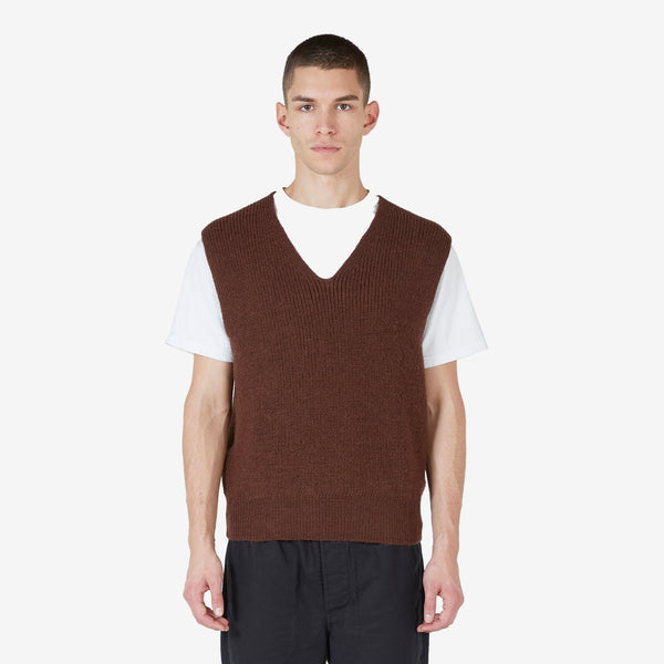 MHL. Chunky Ribbed Slipover Brown