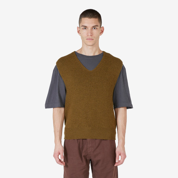 MHL. Chunky Ribbed Slipover Khaki