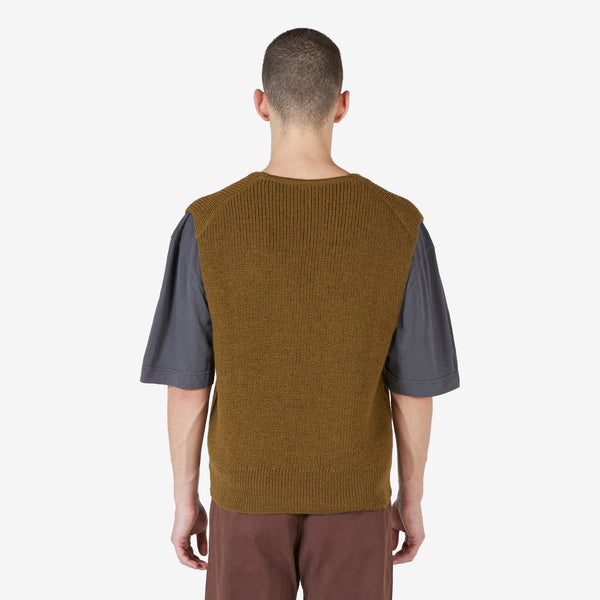 MHL. Chunky Ribbed Slipover Khaki