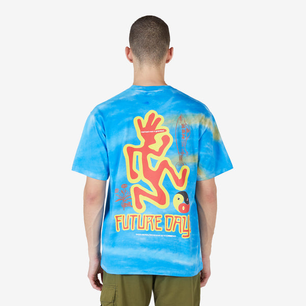 Gramicci x Future Days Short Sleeve T-Shirt Blue Tie Dye Tees