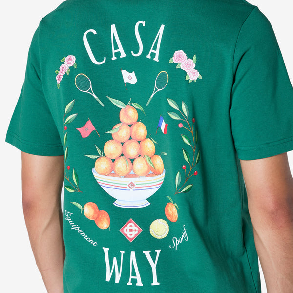 Casa Way Printed T-Shirt Evergreen