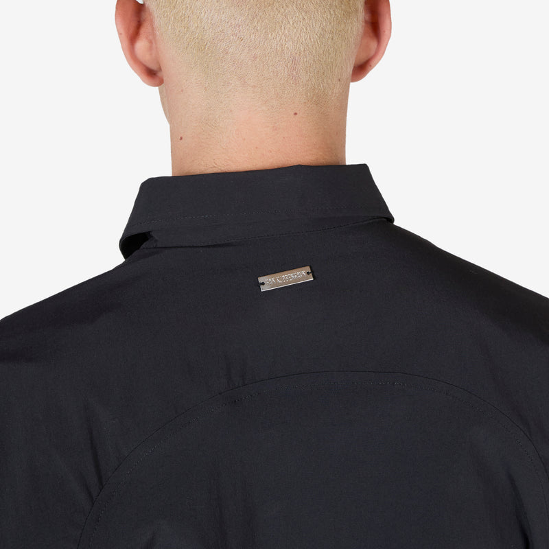 Nylon Long Sleeve Shirt Black Shirts