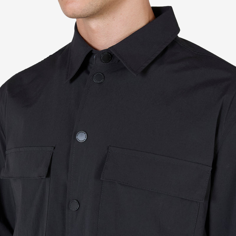 Nylon Long Sleeve Shirt Black Shirts