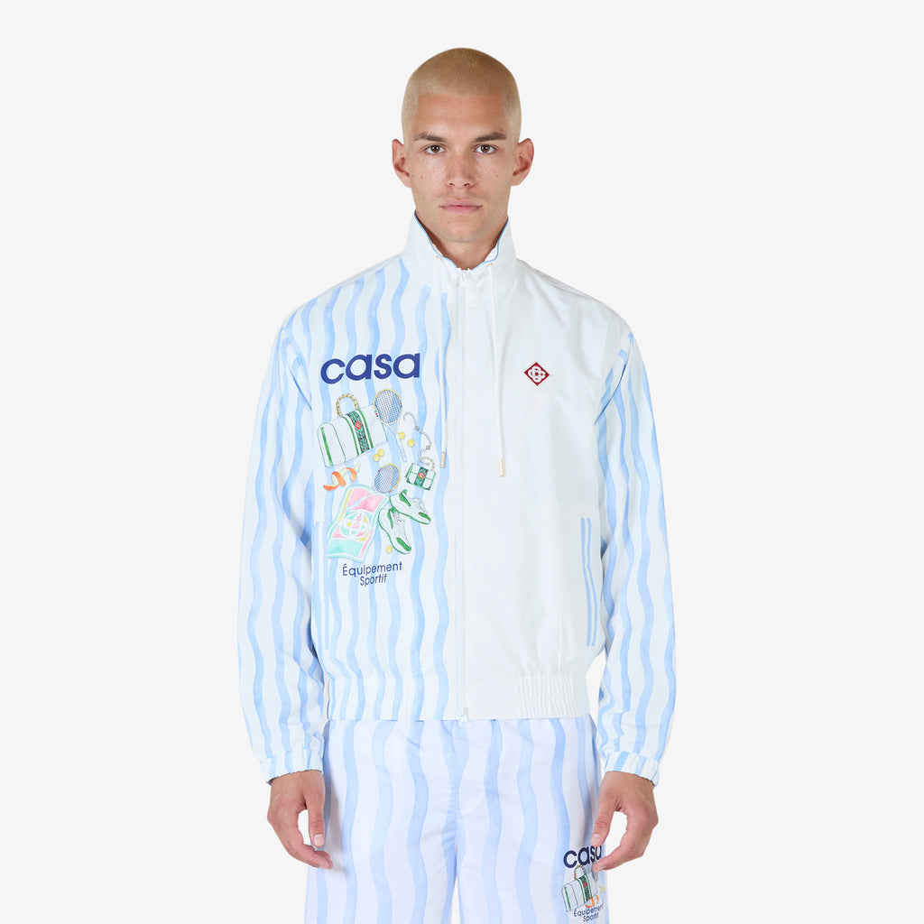 Shellsuit Nylon Jacket White Above The Clouds