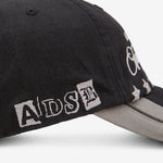 Camouflage Split Panelled Cap Black | Khaki