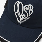 Heart Logo Embroidery Layered Cap Black | Navy