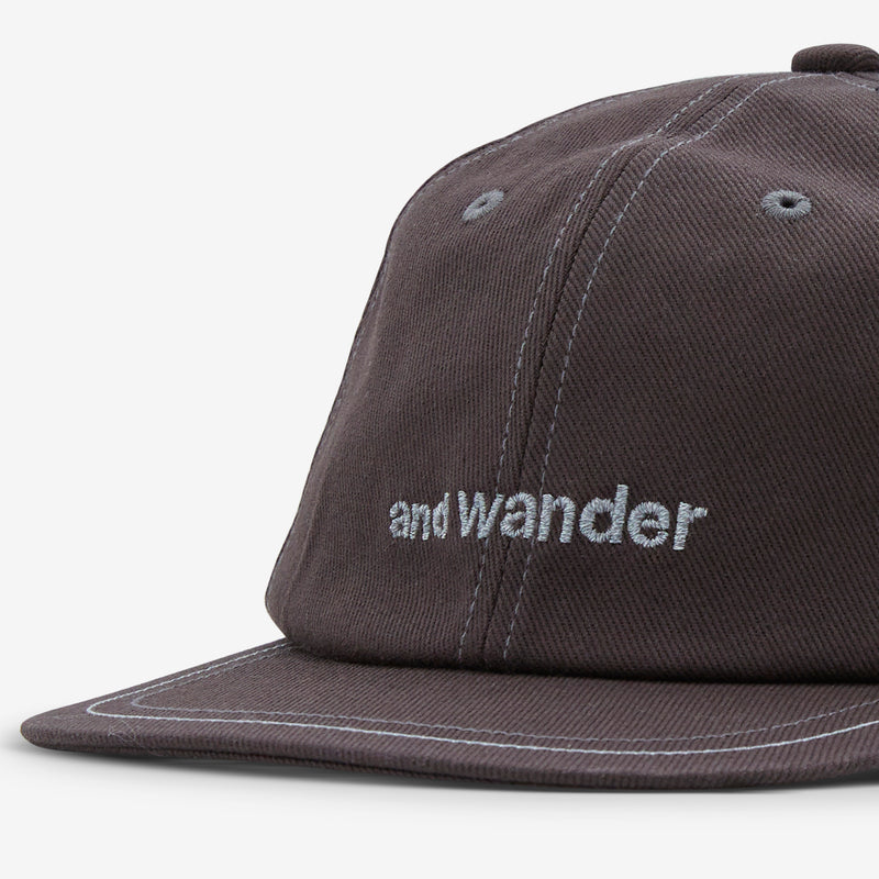 Cotton Twill Cap Dark Brown