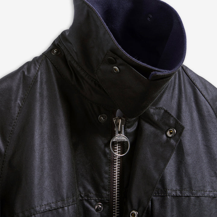 A.P.C. x Beaufort Waxed Jacket Dark Navy