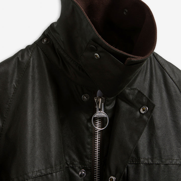 A.P.C. x Beaufort Waxed Jacket Dark Sage