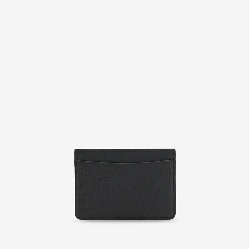 André Cardholder Grained Black Leather Accessories