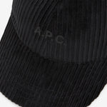 Corduroy Baseball Cap Black