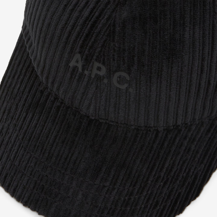 Corduroy Baseball Cap Black