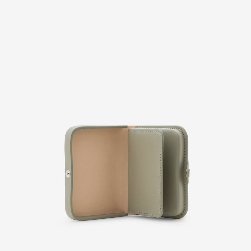 Josh Coin Purse Taupe Green Accessories