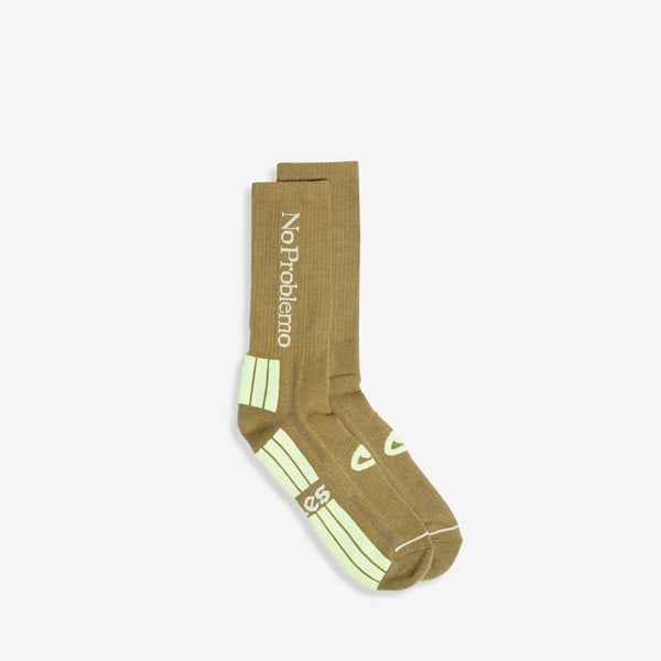 No Problemo Socks Olive