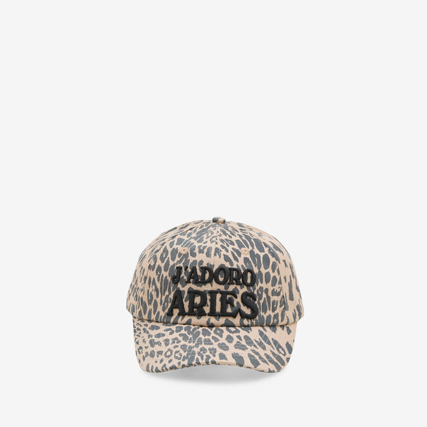 J'Adoro Aries Leopard Cap Beige Headwear