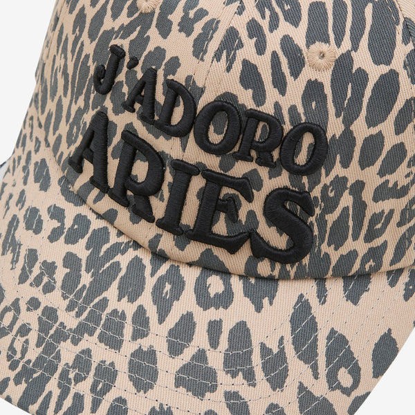 J'Adoro Aries Leopard Cap Beige Headwear