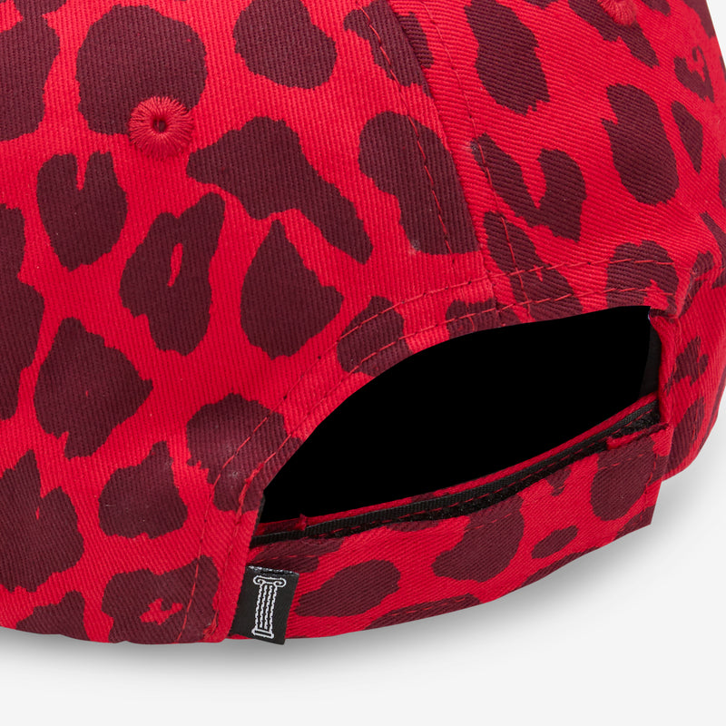J'Adoro Aries Leopard Cap Red Headwear