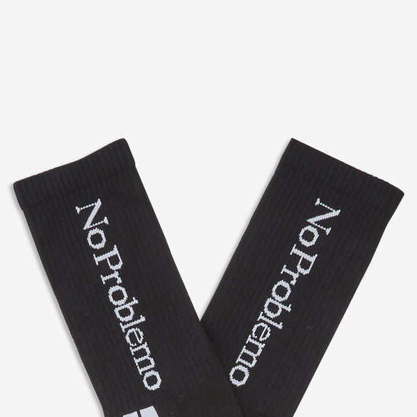 No Problemo Sock Black | White
