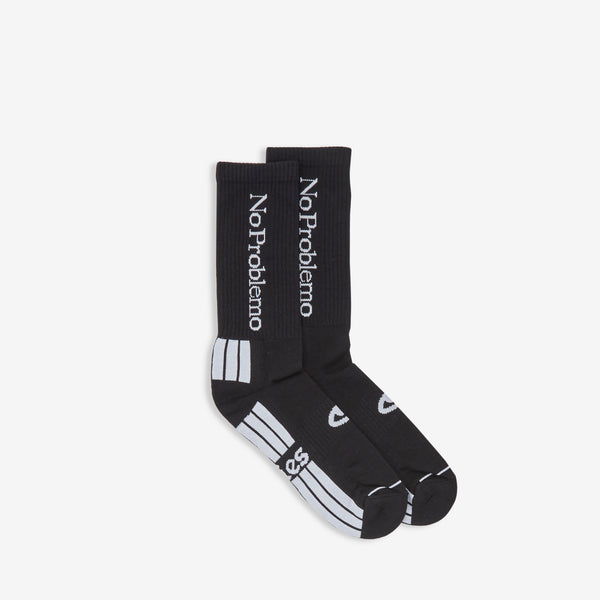 No Problemo Sock Black | White