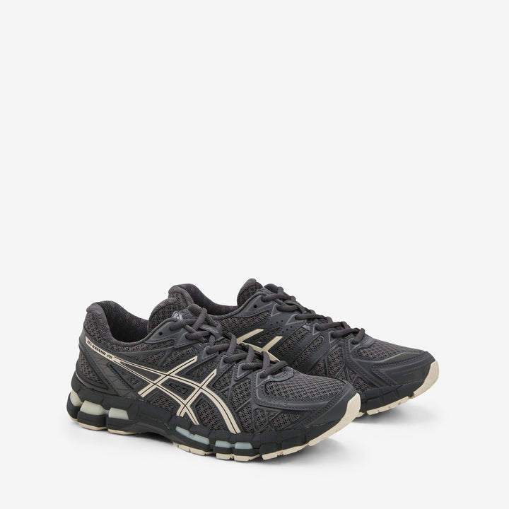 Gel-Kayano 20 Obsidian Grey | Oatmeal Front