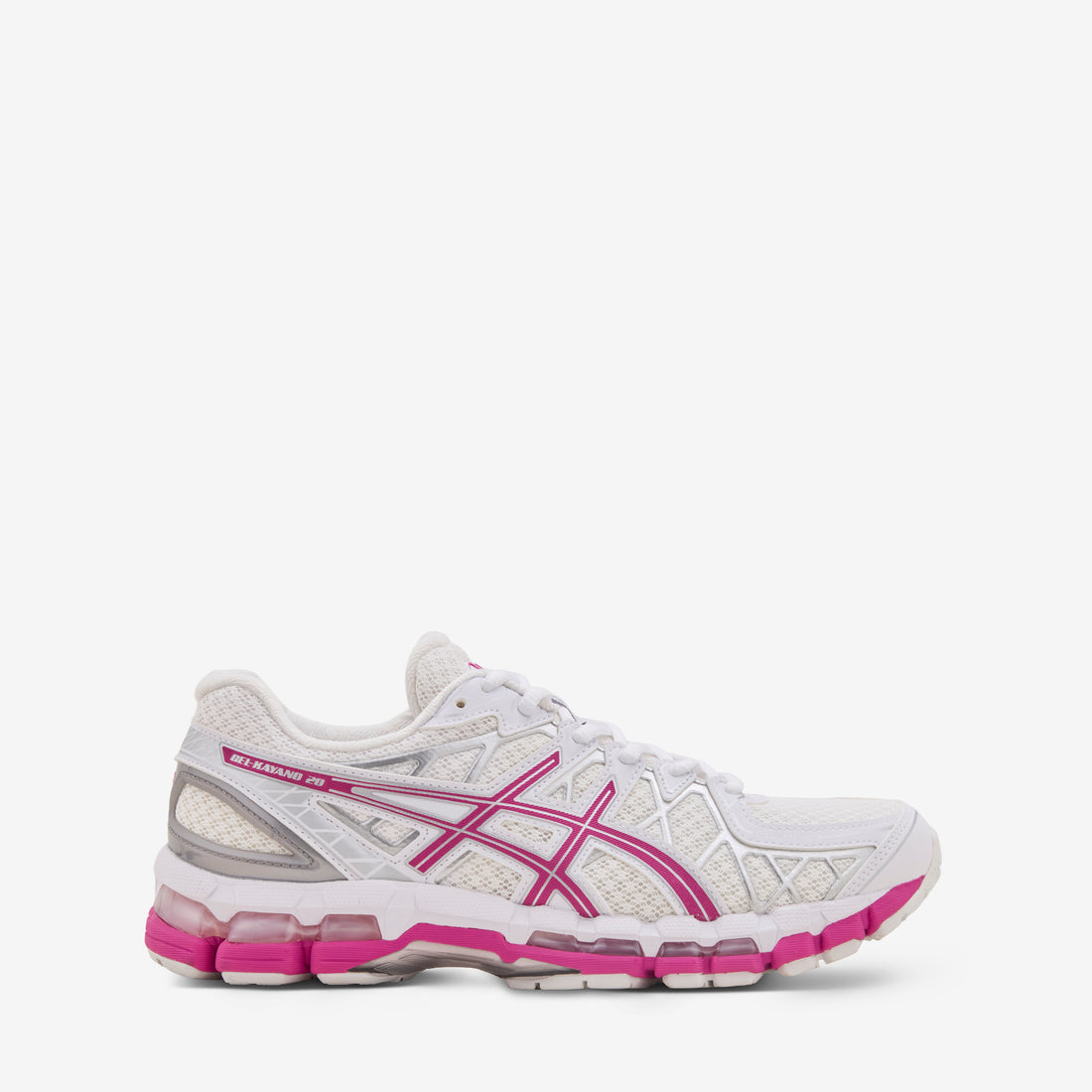 Gel-Kayano 20 White | Raspberry Footwear