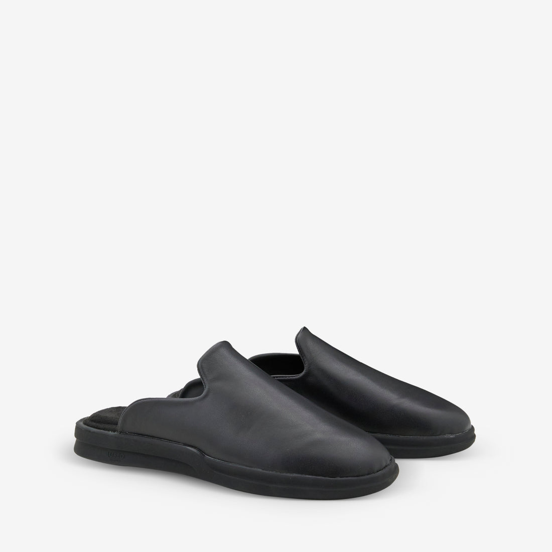 Pelli Smooth Leather Jet Black Footwear