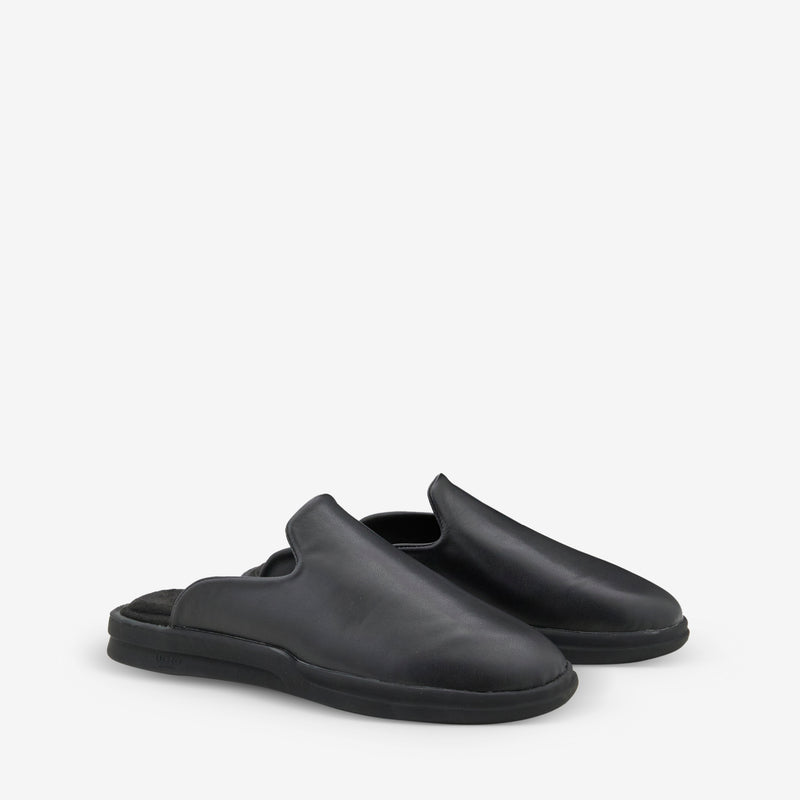 Pelli Smooth Leather Jet Black Footwear