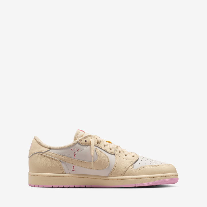 Travis Scott x Air Jordan 1 Low OG Muslin | Shy Pink