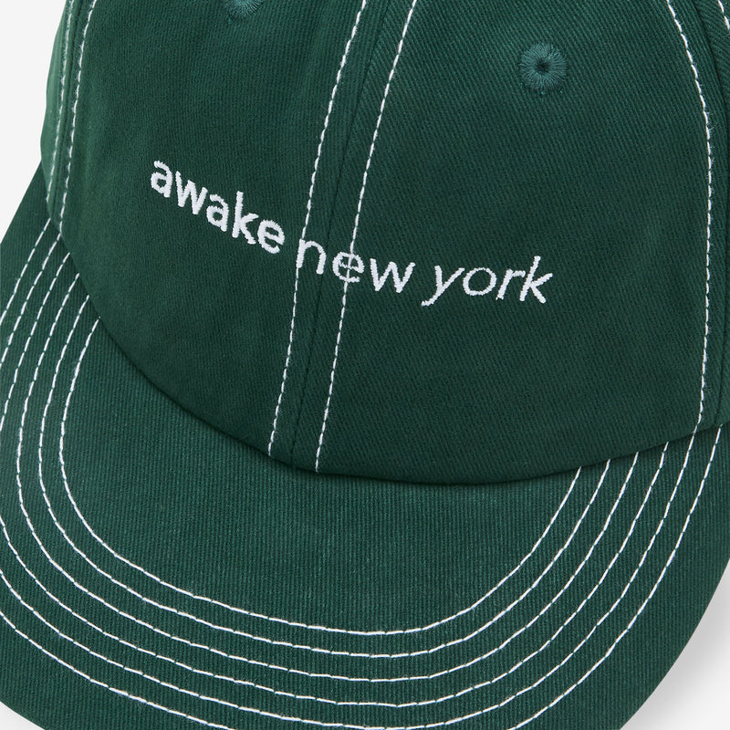 Awake NY Contrast Stitch 6 Panel Green Headwear