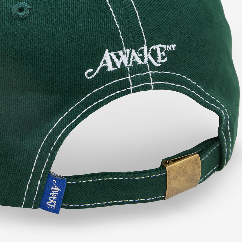 Awake NY Contrast Stitch 6 Panel Green Headwear