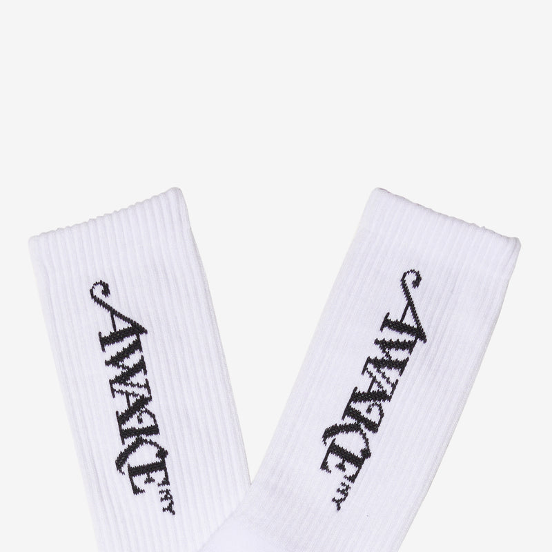 Logo Socks White