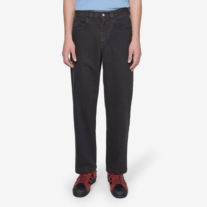 93! Pants Brown | Blue Front