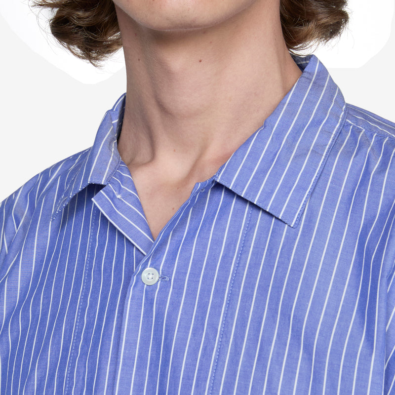 Claude Longsleeve Shirt Blue Stripe Shirts