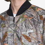 Reversible Canvas Bomber Jacket Nature Print