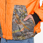 Reversible Canvas Bomber Jacket Nature Print