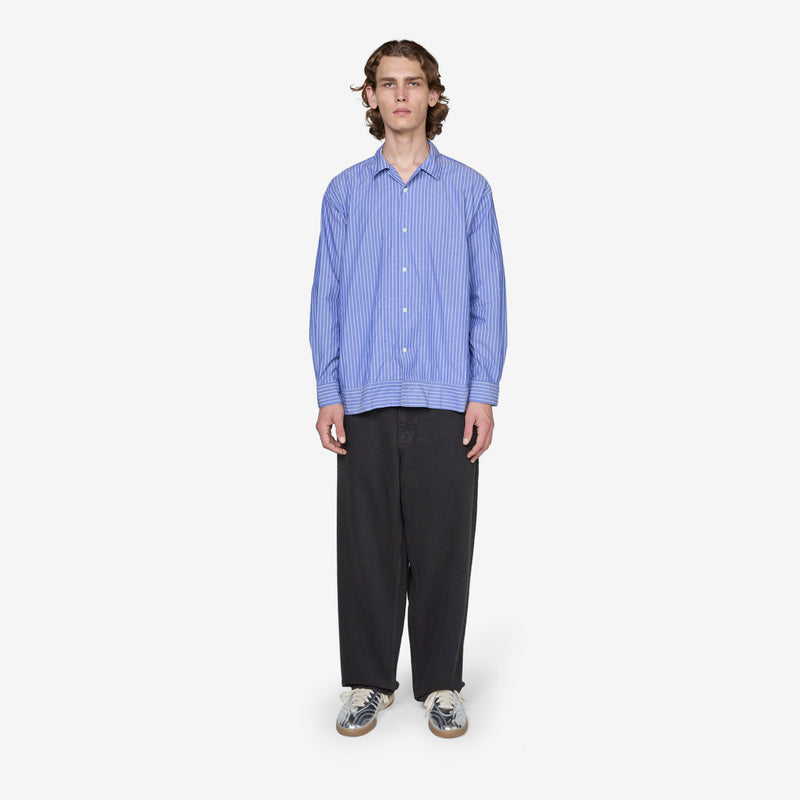 Claude Longsleeve Shirt Blue Stripe Shirts