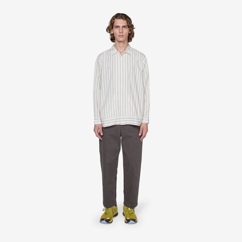 Claude Longsleeve Shirt Natural Stripe Shirts