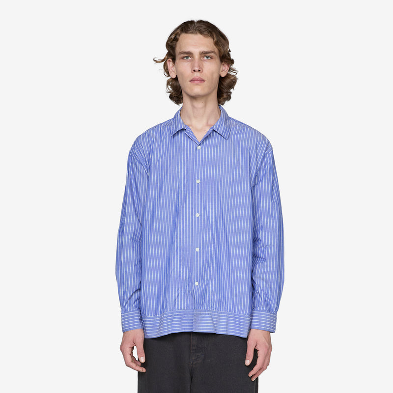 Claude Longsleeve Shirt Blue Stripe Shirts