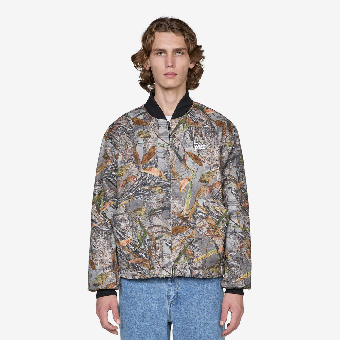 Reversible Canvas Bomber Jacket Nature Print Jackets
