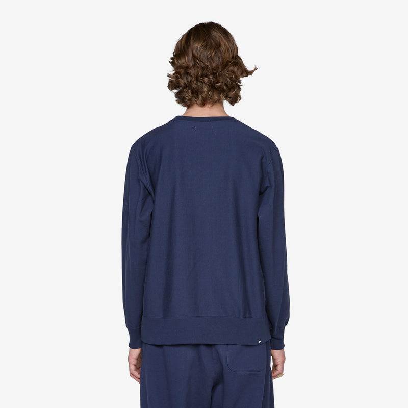 Fiore Heavy Jersey Crew Navy Jumpers