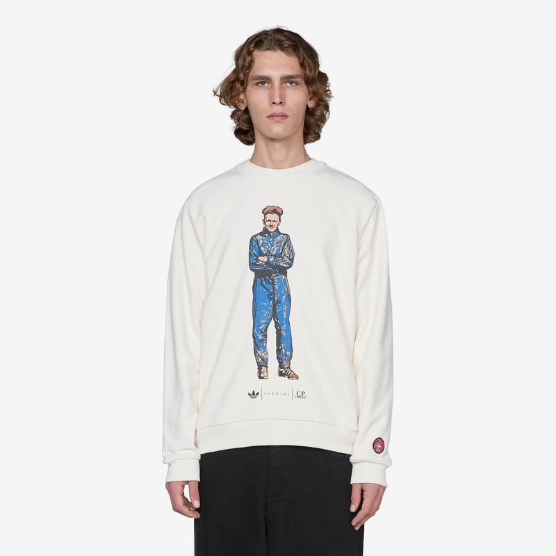 C.P. Company x SPZL Sweatshirt Chalk White Jumpers