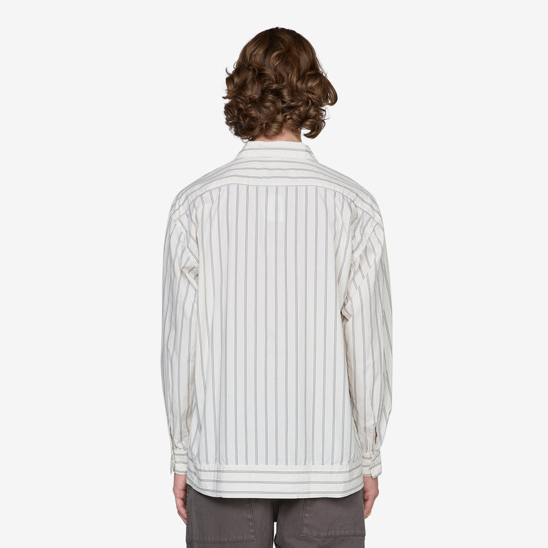 Claude Longsleeve Shirt Natural Stripe Shirts